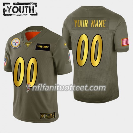Lasten Pittsburgh Steelers NFL Pelipaita Custom Nike 2019 Salute to Service 100th
